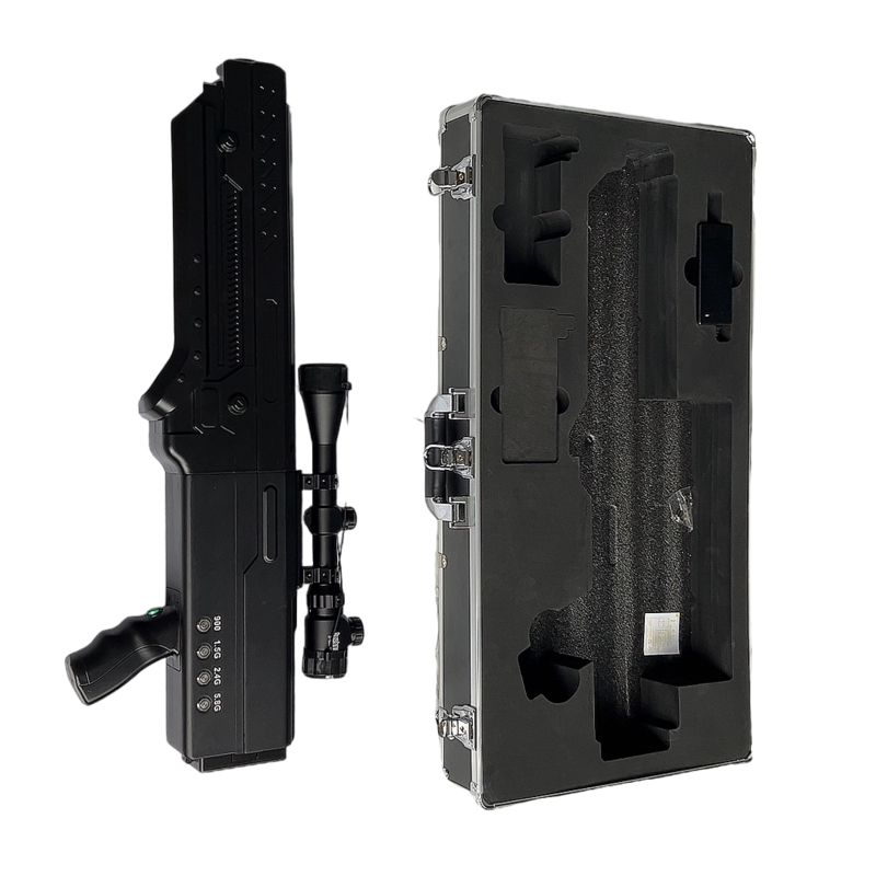  抱由镇手持便携式枪型低空防御反制四通道A型